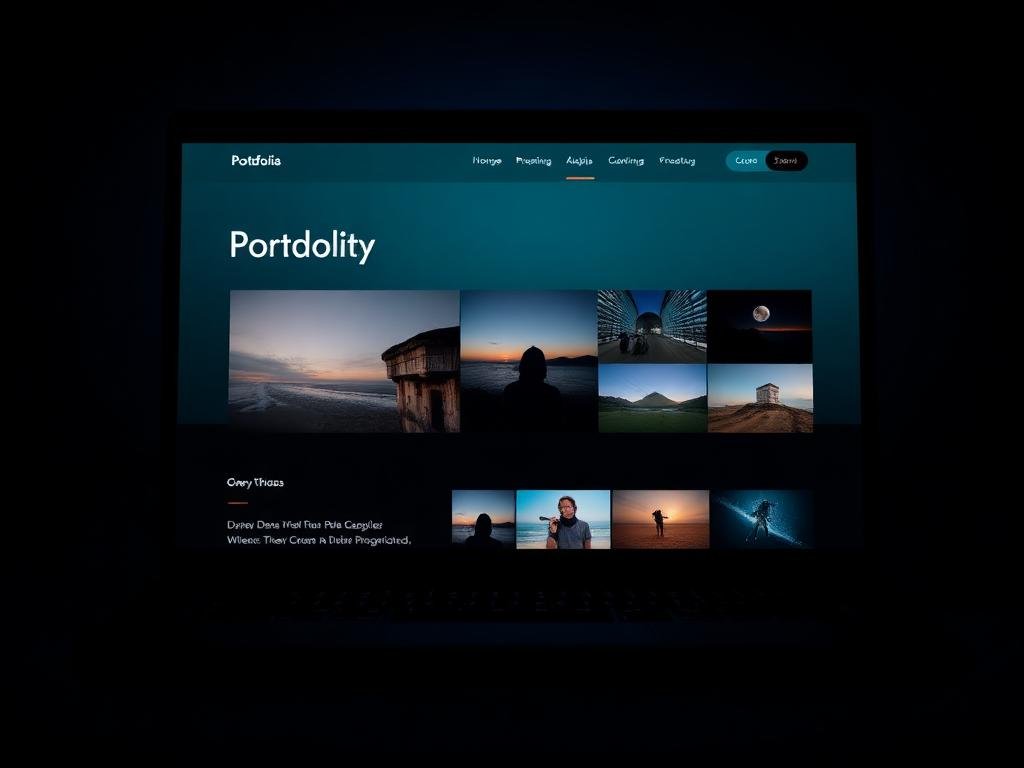 Portfolio website design by Sitexpert.be
