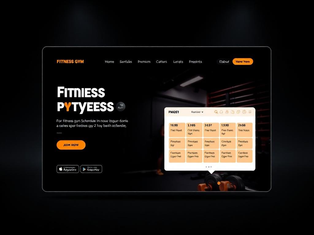 Fitness website design by Sitexpert.be