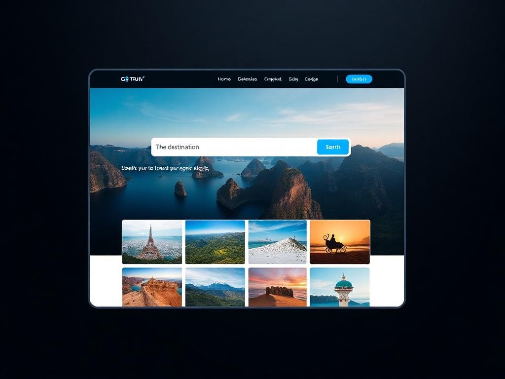 Travel website design by Sitexpert.be